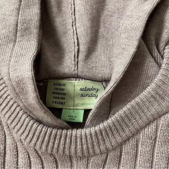ANTHROPOLOGIE Saturday Sunday Hooded Sweater Dress - Picture 8 of 10